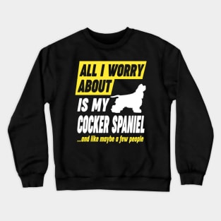 Angel Cocker Crewneck Sweatshirt